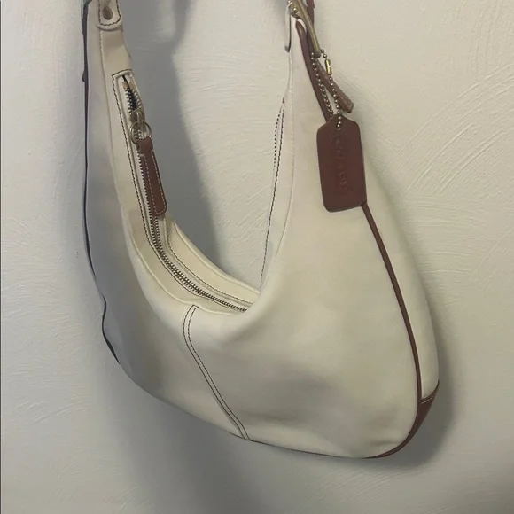 Coach Cream and Tan Hobo Bag - Picture 3 of 5